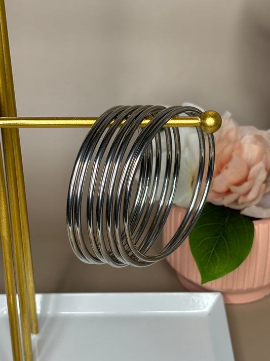 Steel Chic Bangles