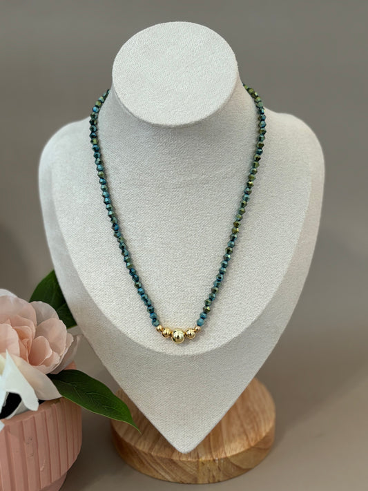 Rani Necklace | Crystal and Stainless Steel | Color necklaces