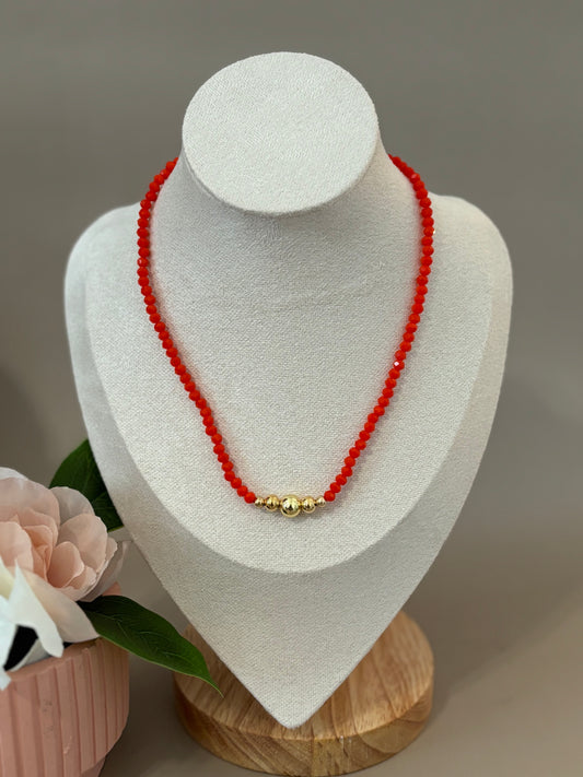 Rani Necklace | Crystal and Stainless Steel | Color necklaces