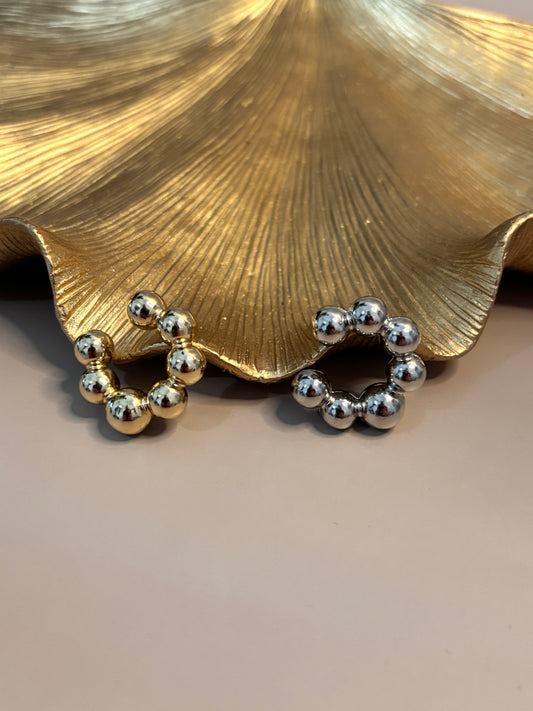 Bolitas Ear Cuff - Balls - Gold or Silver - 1 Piece