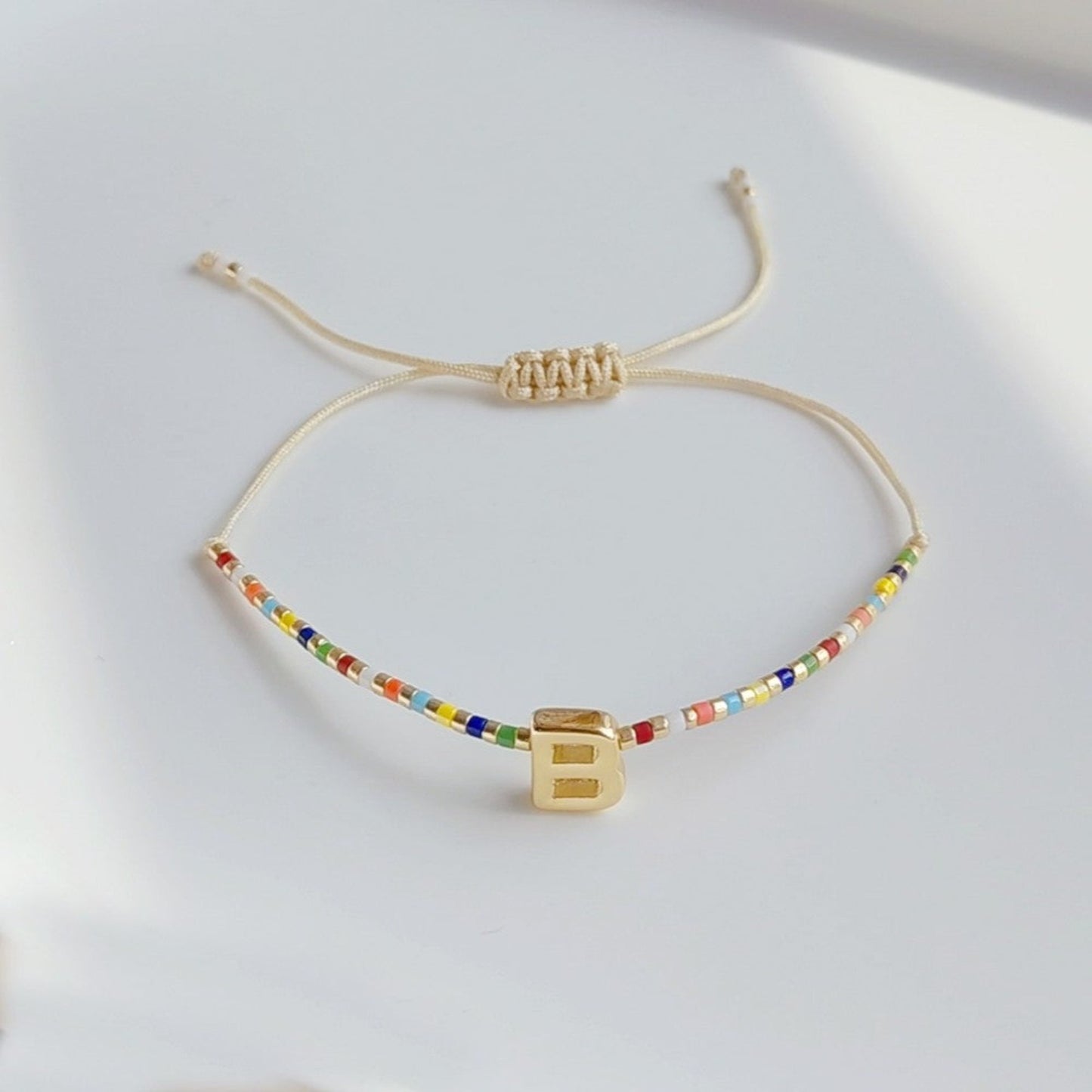 Lady Letter Glass Plating 18K Gold Plated Bracelet