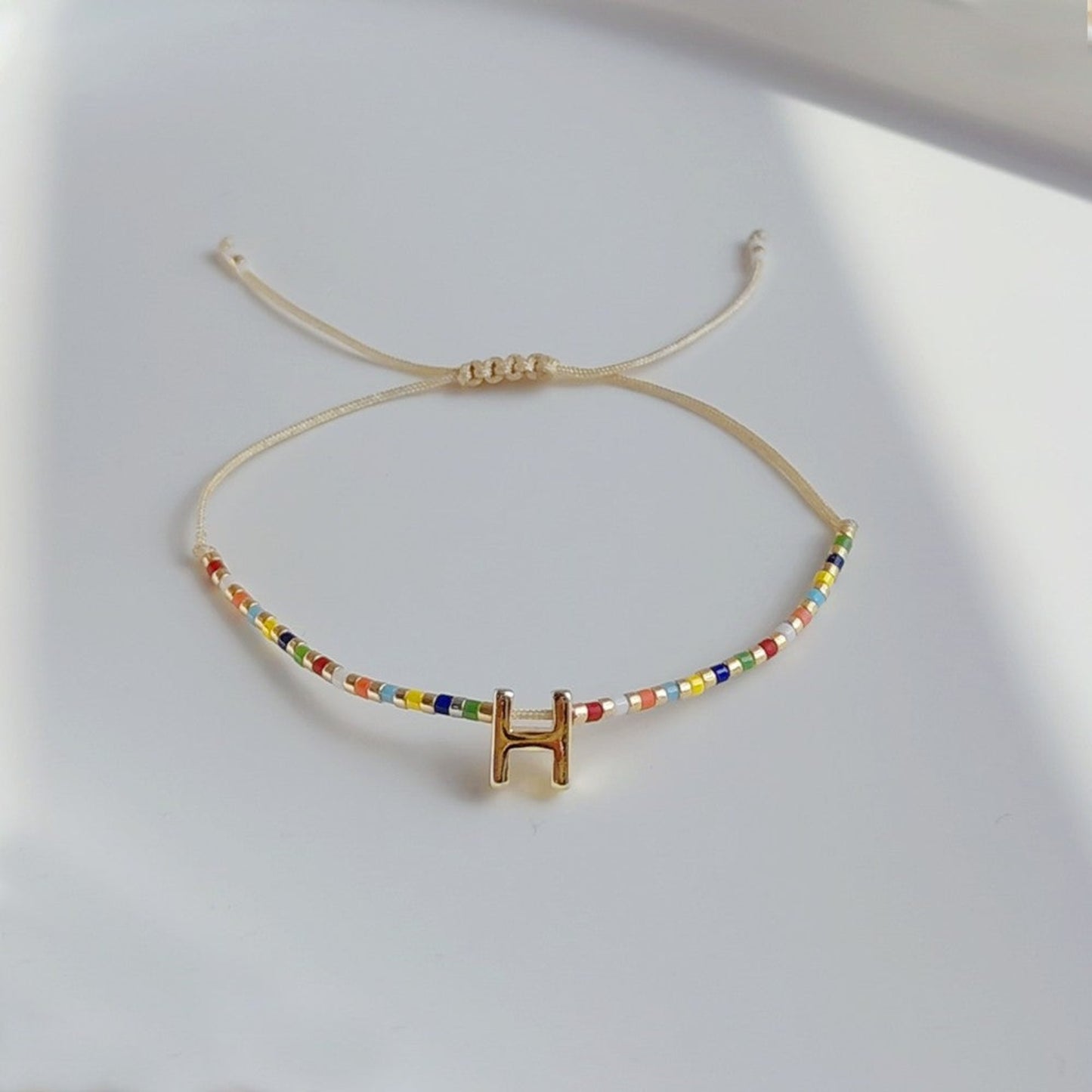 Lady Letter Glass Plating 18K Gold Plated Bracelet