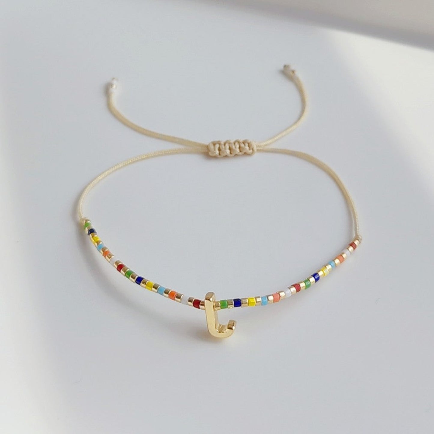 Lady Letter Glass Plating 18K Gold Plated Bracelet