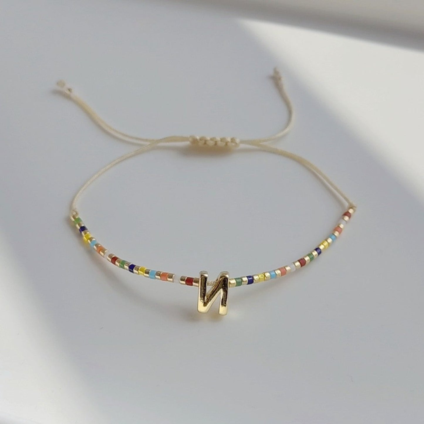 Lady Letter Glass Plating 18K Gold Plated Bracelet