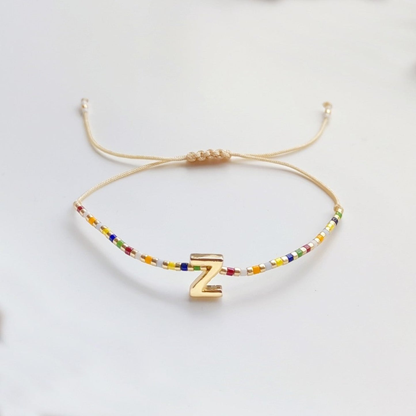 Lady Letter Glass Plating 18K Gold Plated Bracelet