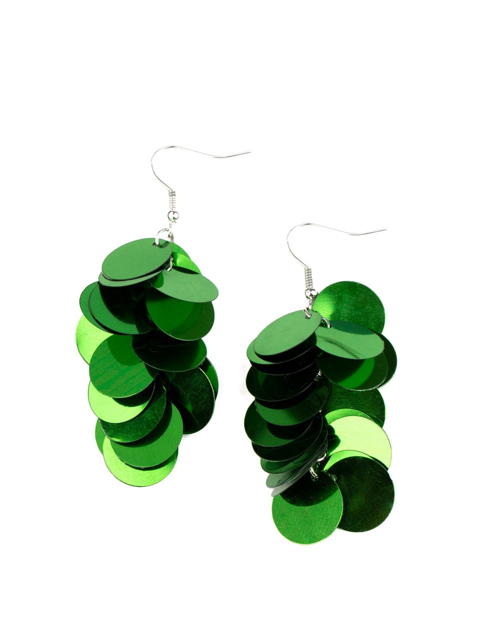 Now You SEQUIN It - Black or Green Earrings